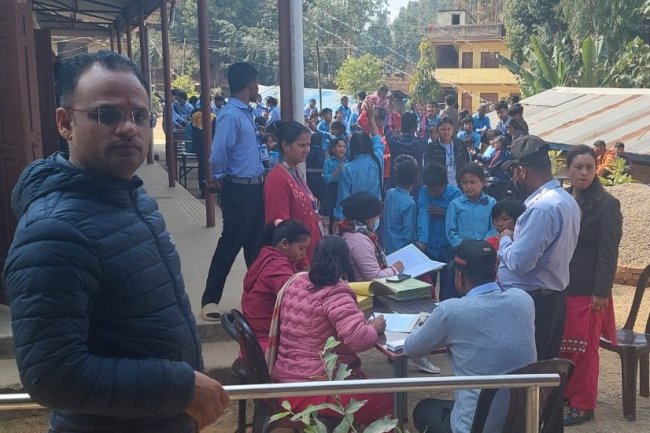 नजज्योति बहिरा माविमा नि:शुल्क स्वास्थ्य शिविर, १४९ विद्यार्थीको स्वास्थ्य परीक्ष