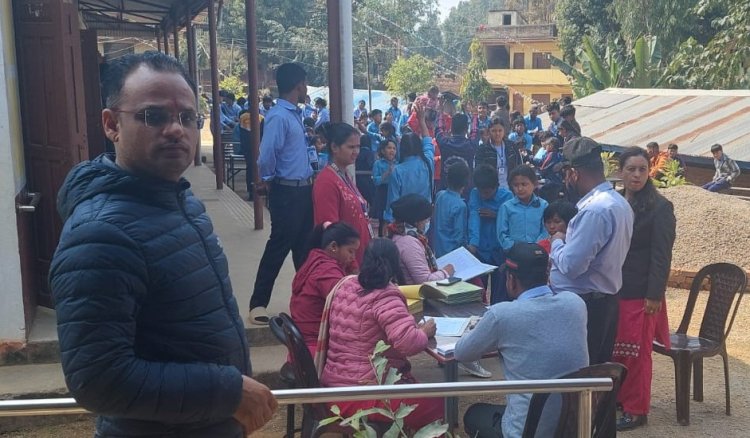 नजज्योति बहिरा माविमा नि:शुल्क स्वास्थ्य शिविर, १४९ विद्यार्थीको स्वास्थ्य परीक्ष